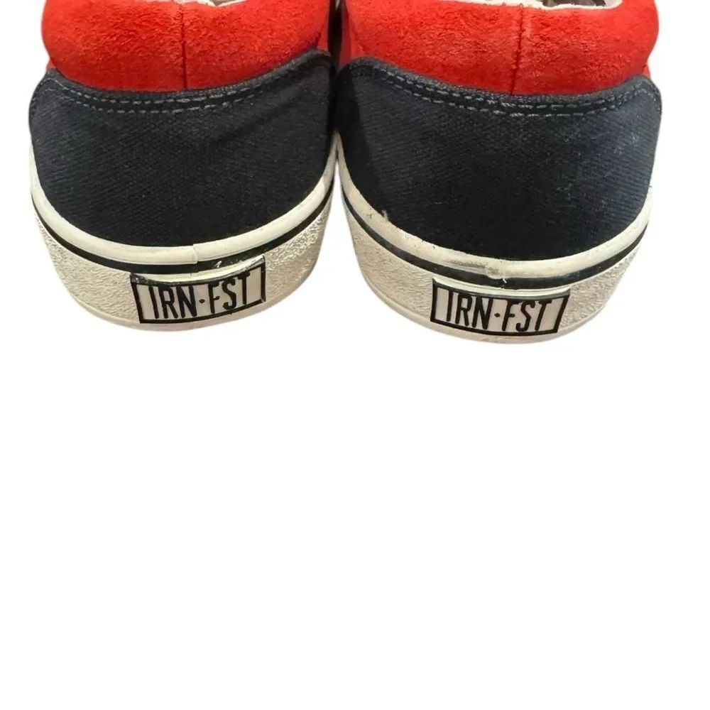 NEW Iron Fist Black Red Canvas Men's Tennis Shoes Sneakers  40 7